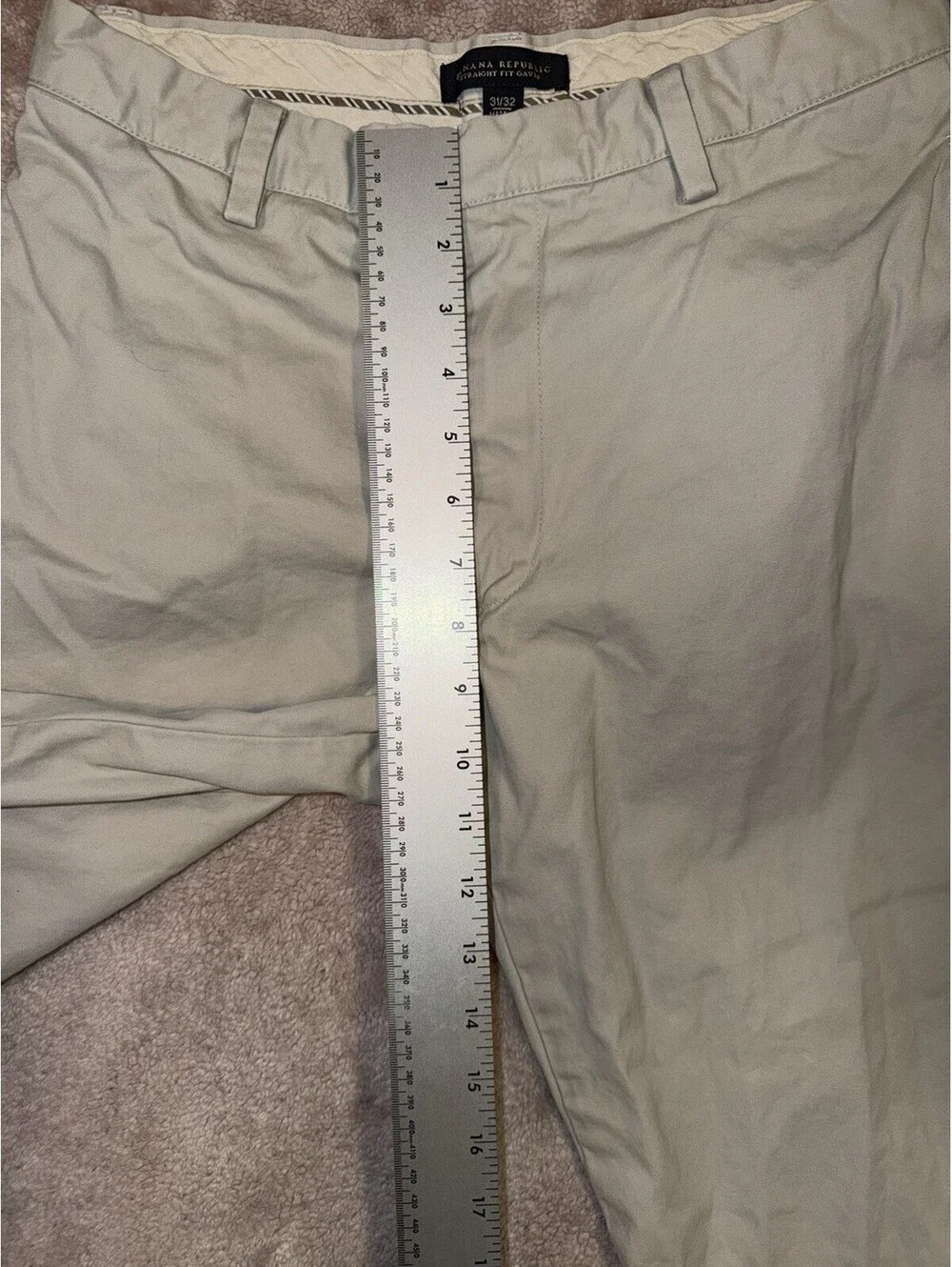 Banana Republic Gavin Fit Straight Leg 100% Cotton Chino Pants. Men's 31x32